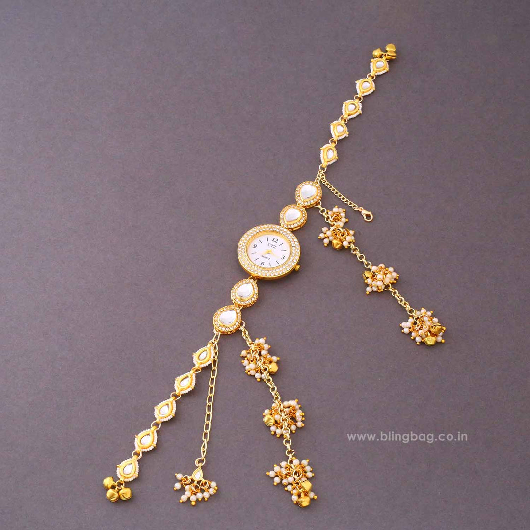 BlingBag Golden Naira Kashmiri Watch