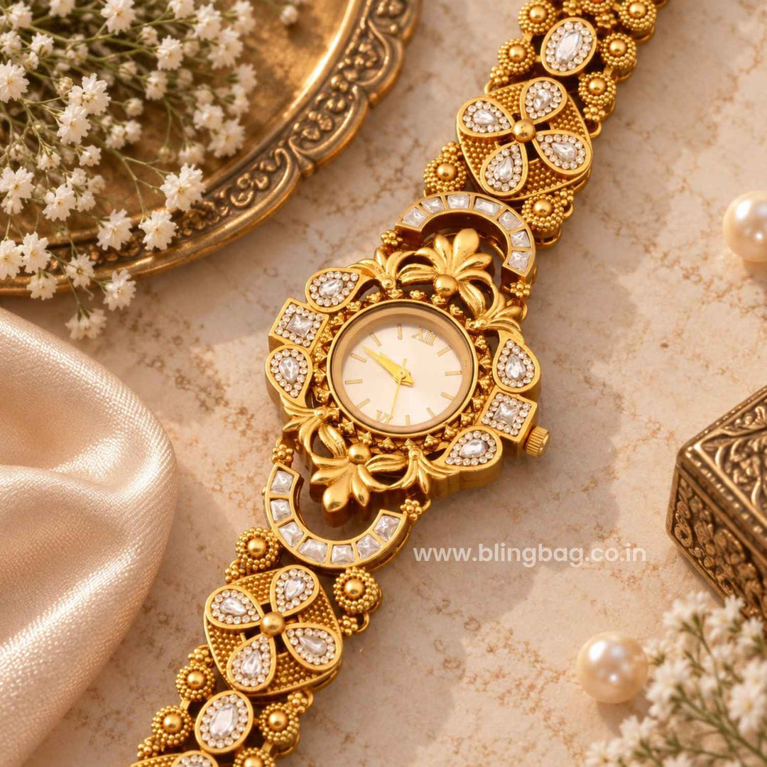 Blingbag Golden Nishaini Heritage Watch