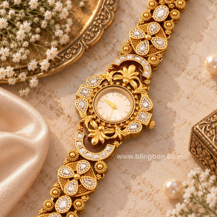 Blingbag Golden Nishaini Heritage Watch