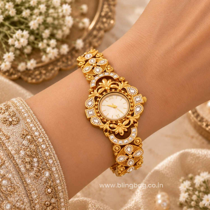 Blingbag Golden Nishaini Heritage Watch