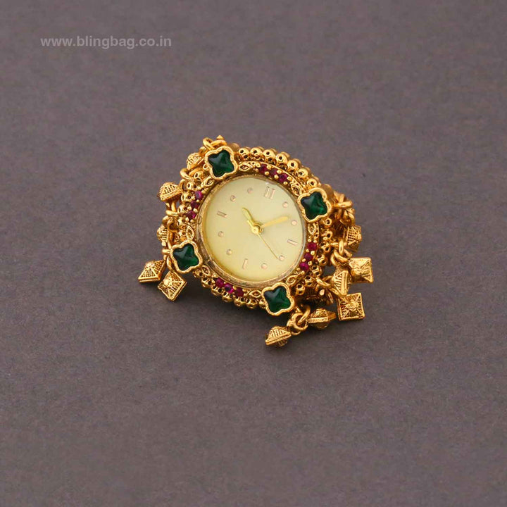 BlingBag Golden Pereshi Ring Watch