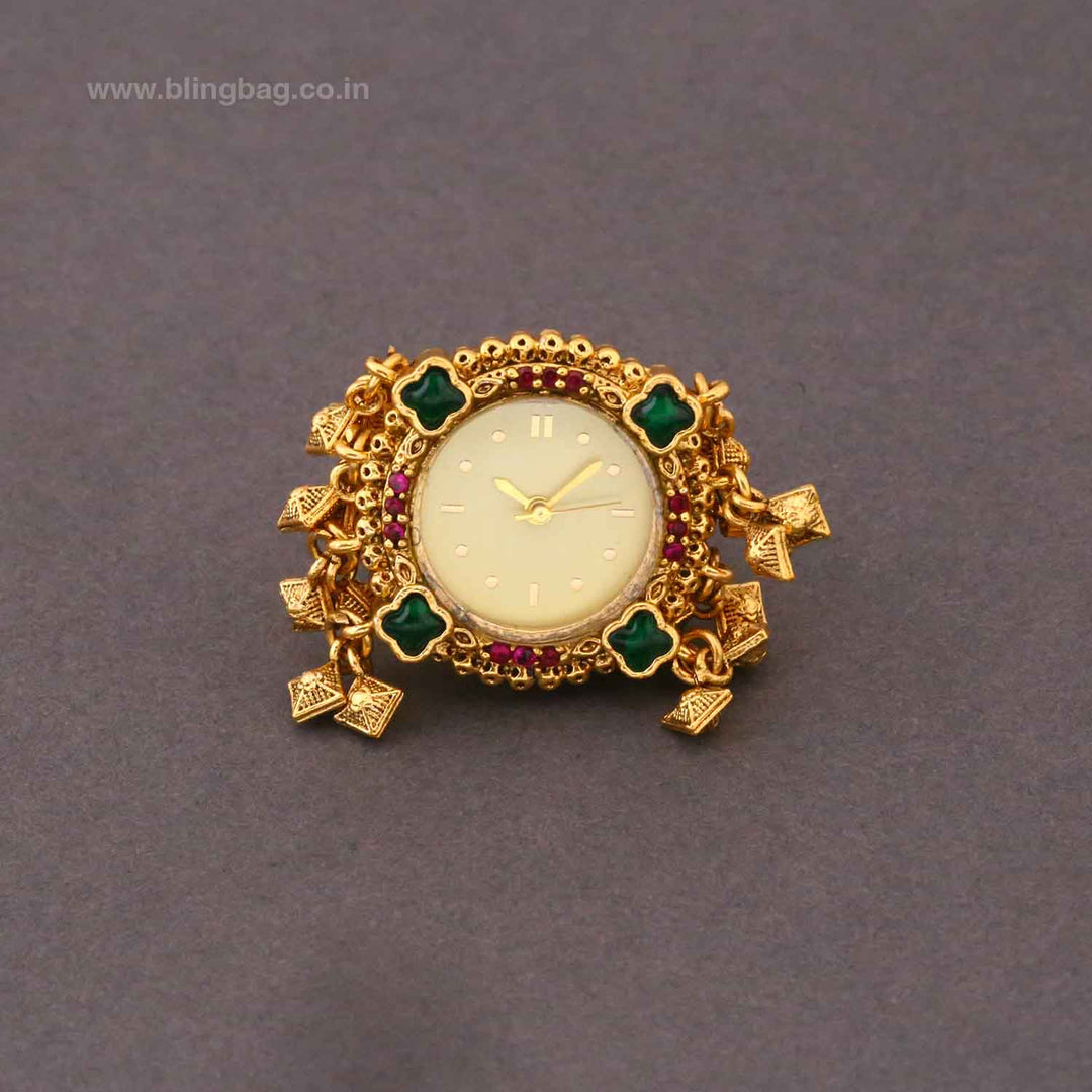 BlingBag Golden Pereshi Ring Watch