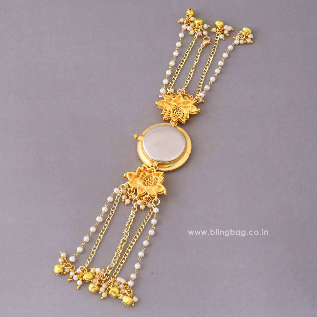 BlingBag Golden Poojasha  Kashmiri Watch