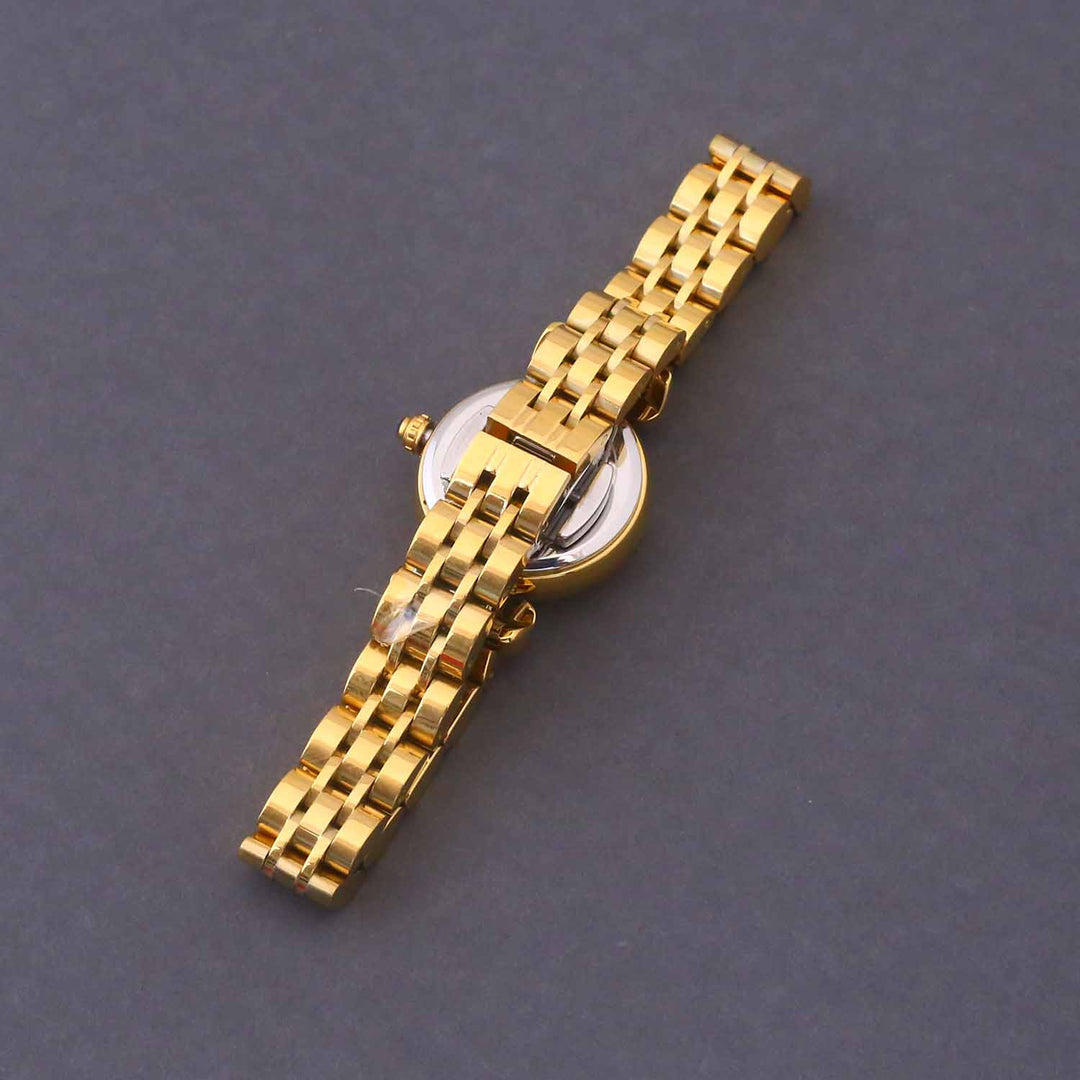 Blingbag Golden Pratyusha Casual Watch