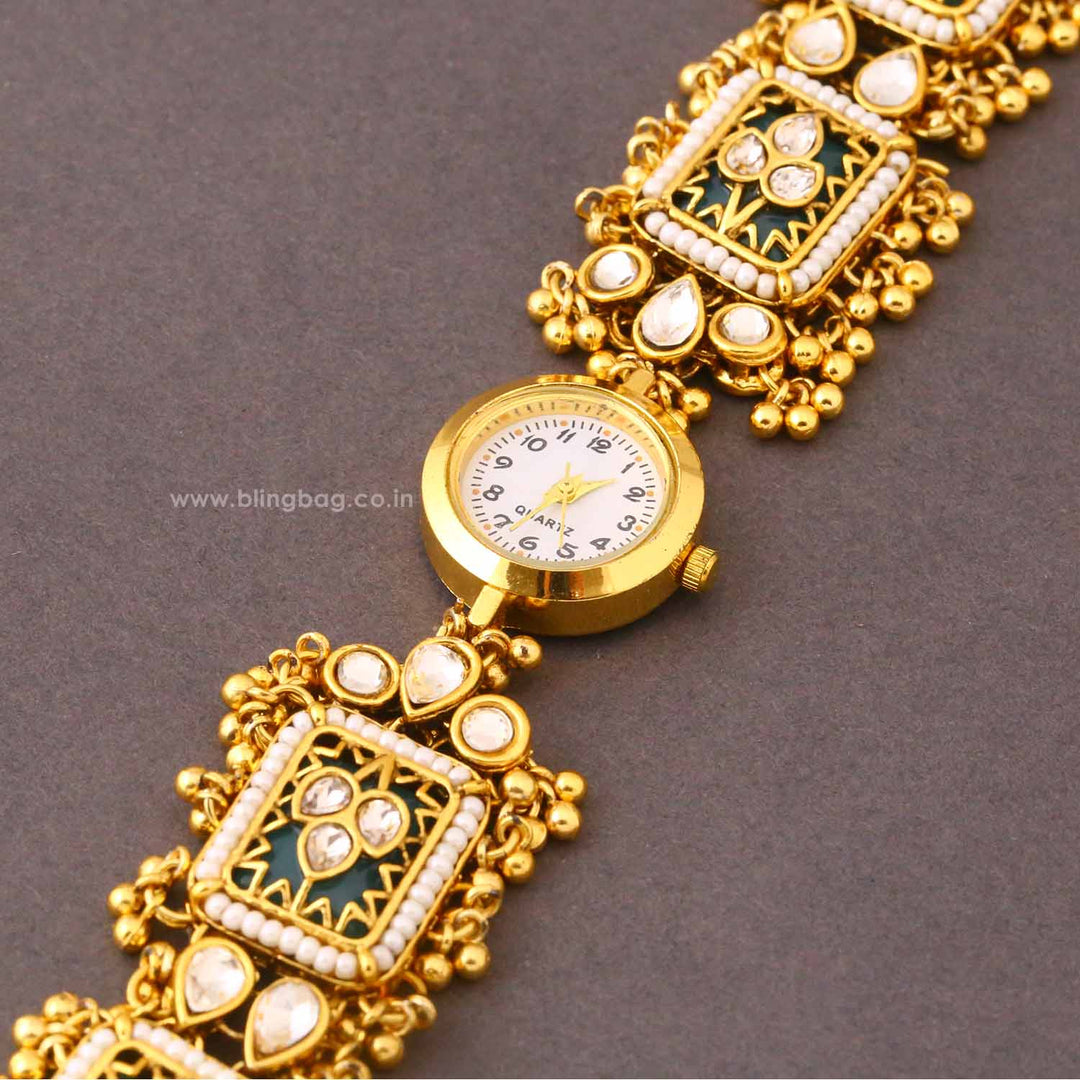 Blingbag Golden Rajghadi Kashmiri Watch