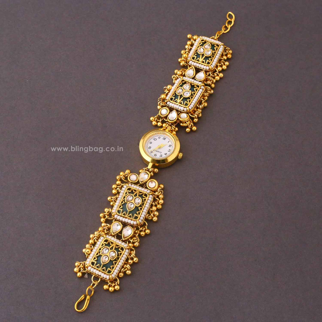 Blingbag Golden Rajghadi Kashmiri Watch