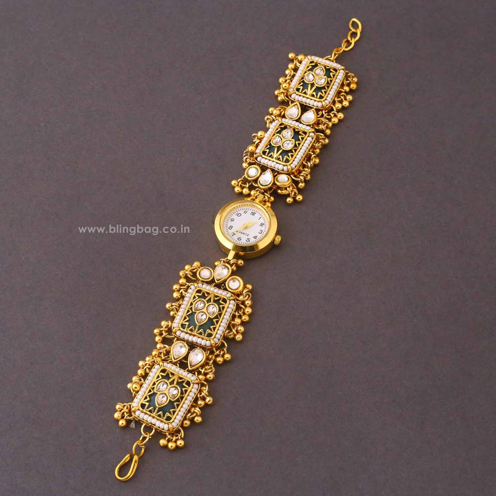 Blingbag Golden Rajghadi Kashmiri Watch