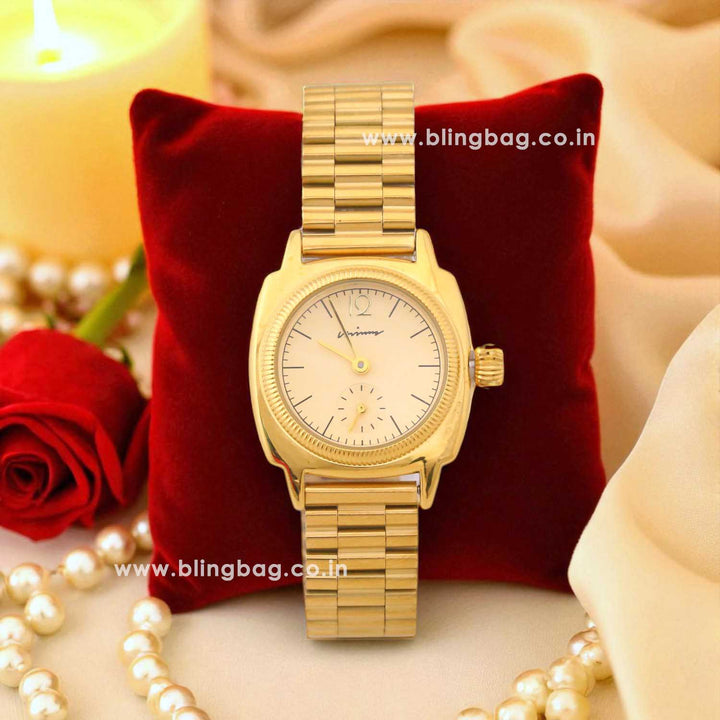 Blingbag Golden Rakshita Casual Watch