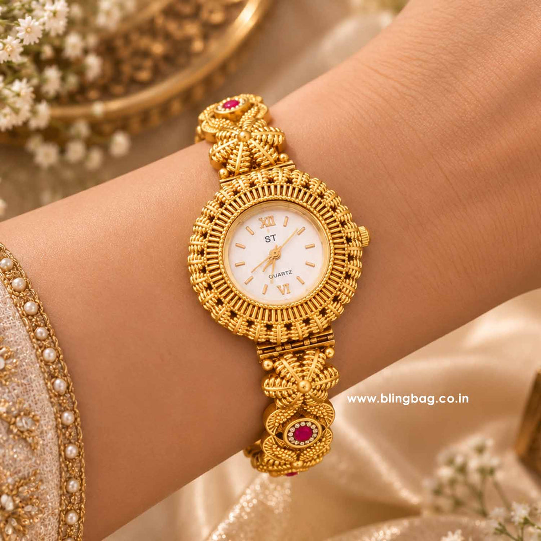 BlingBag Golden Riyaika Heritage Watch