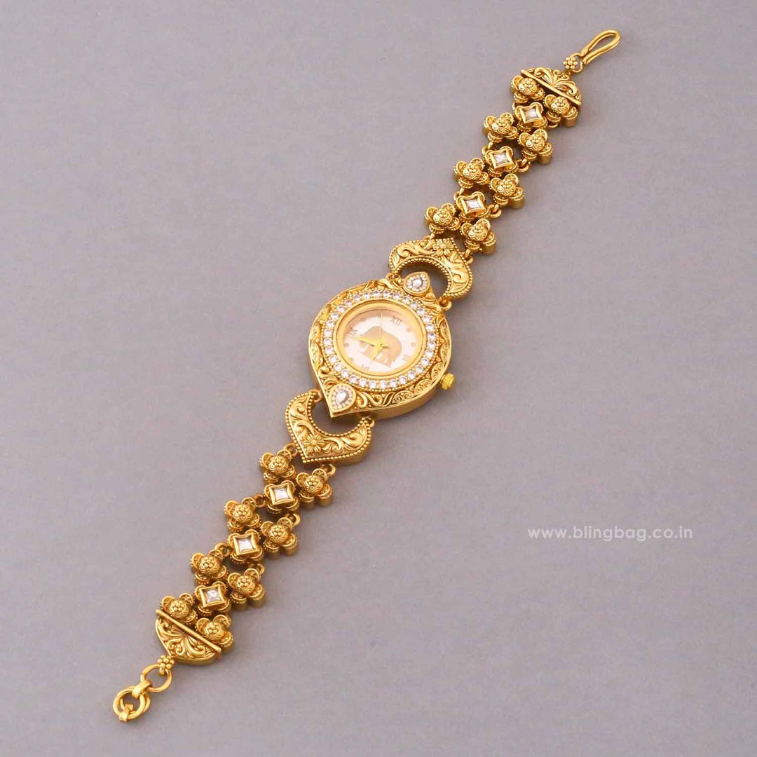 BlingBag Golden Saanviya Heritage Watch