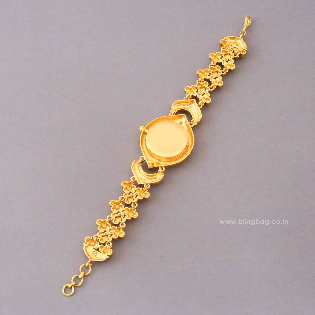 BlingBag Golden Saanviya Heritage Watch