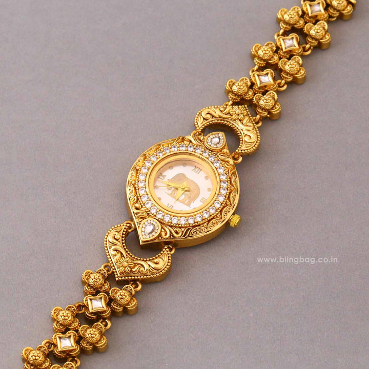 BlingBag Golden Saanviya Heritage Watch