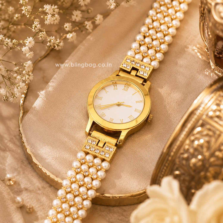 BlingBag Golden Shreyai Kashmiri Watch