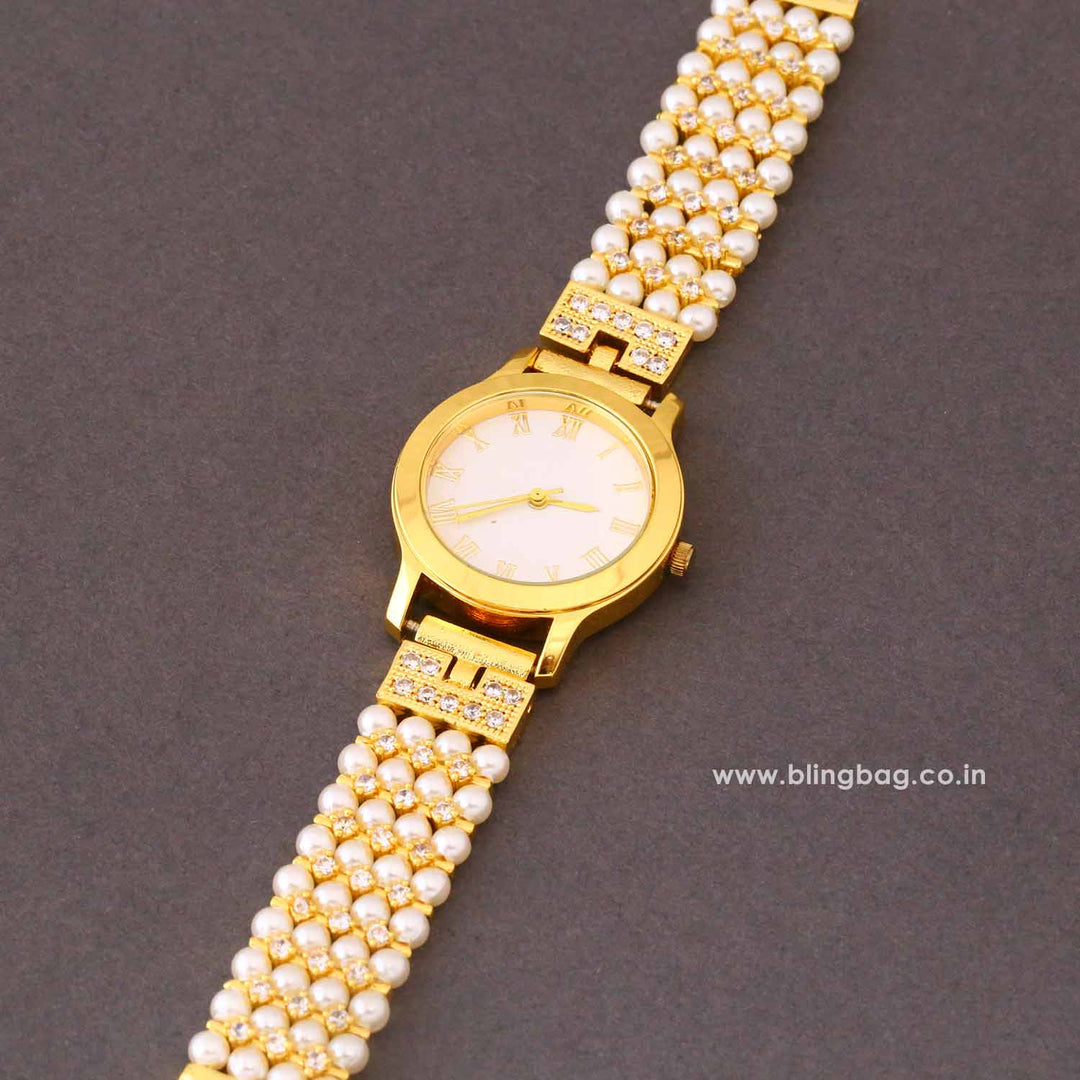 BlingBag Golden Shreyai Kashmiri Watch