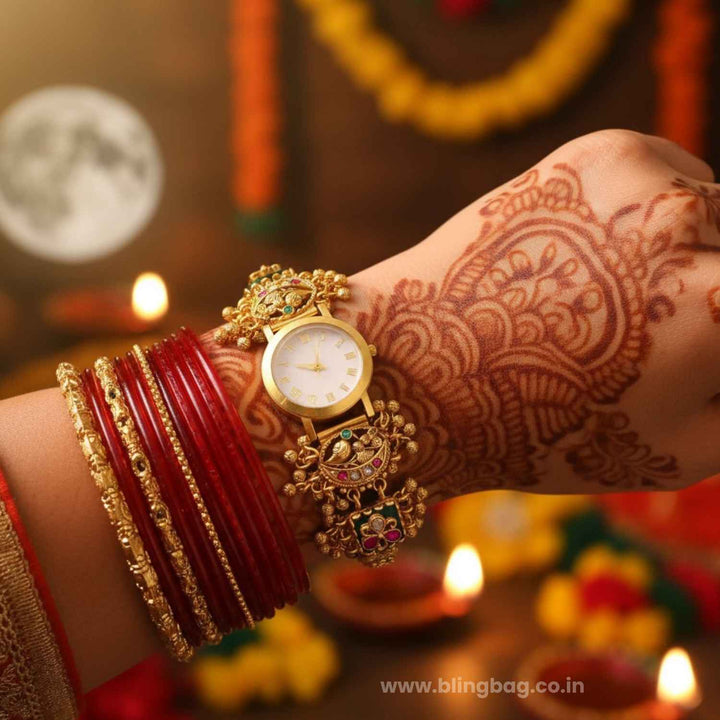 BlingBag Liskaa Roman Kashmiri Watch