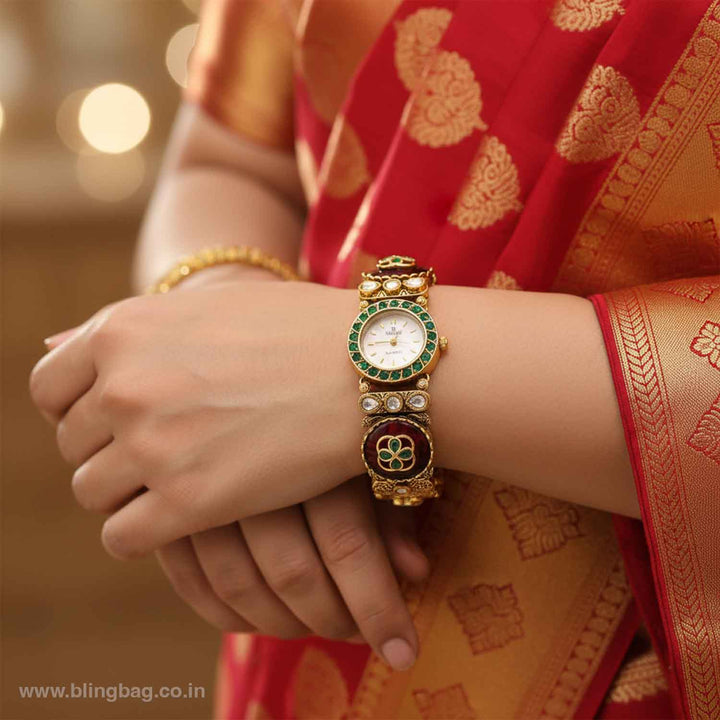 Blingbag Maroon Maharani Edition Watch