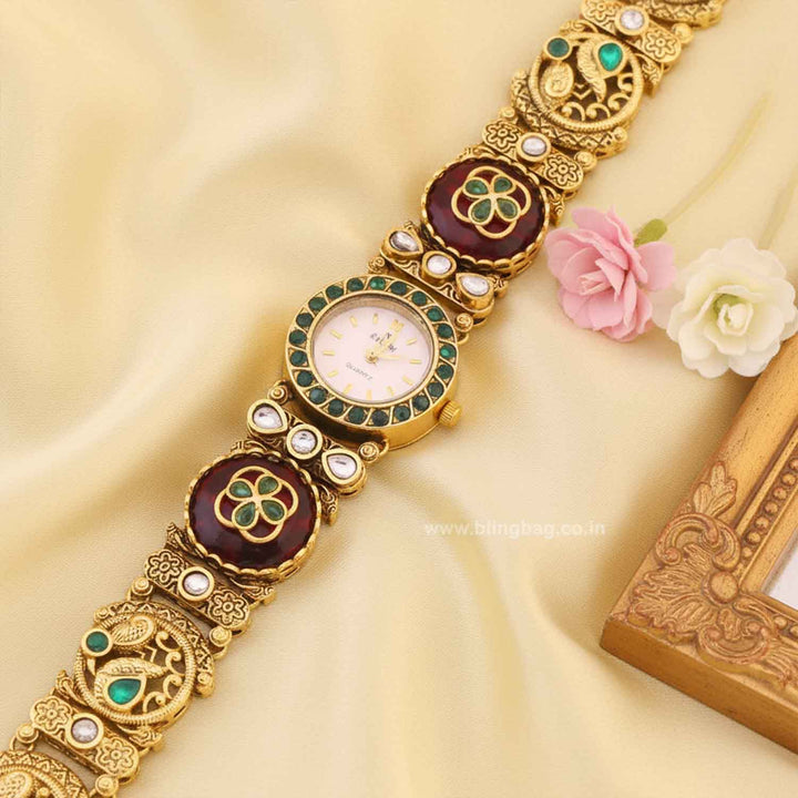 Blingbag Maroon Maharani Edition Watch