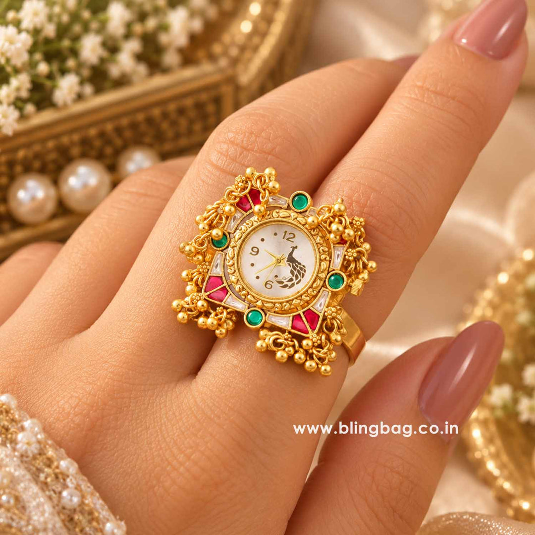 Blingbag Multicolor Aaranya Ring Watch
