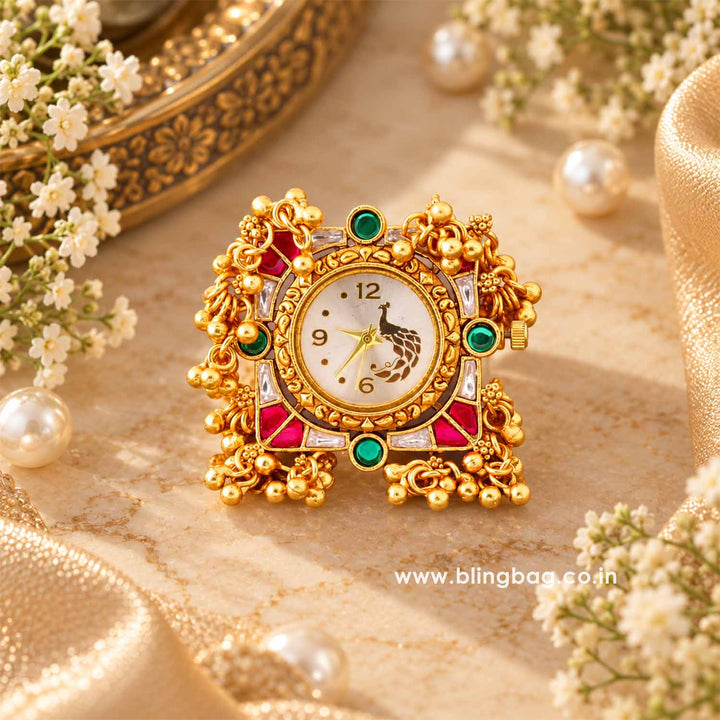 Blingbag Multicolor Aaranya Ring Watch