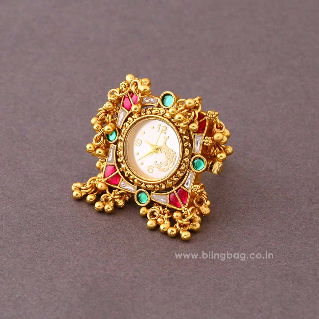 Blingbag Multicolor Aaranya Ring Watch