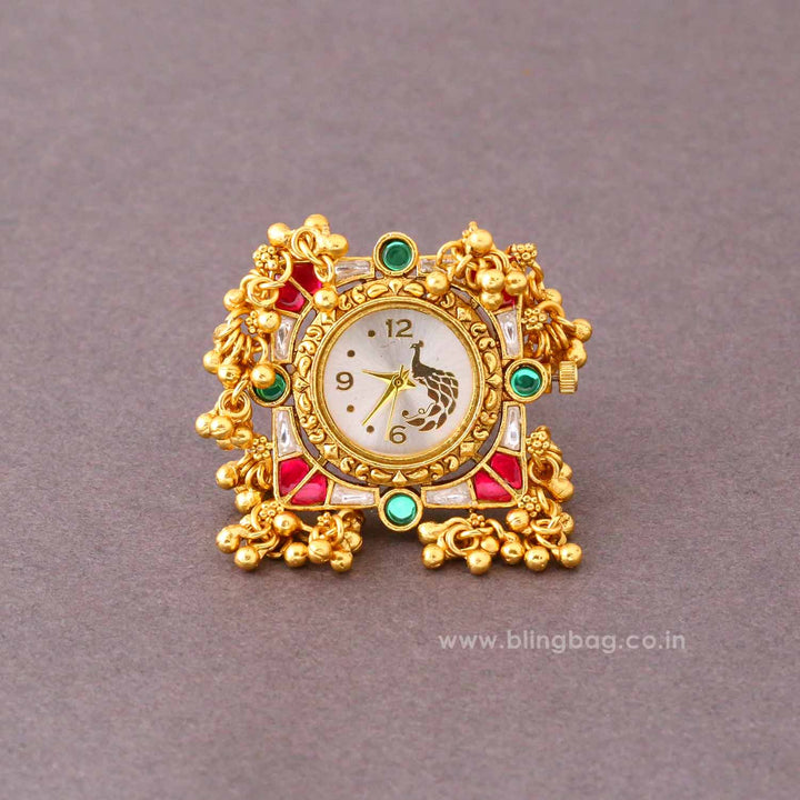 Blingbag Multicolor Aaranya Ring Watch