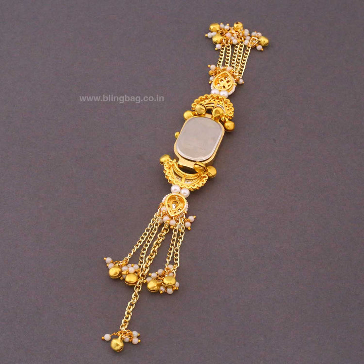 BlingBag Navrani Golden Dial Kashmiri Watch