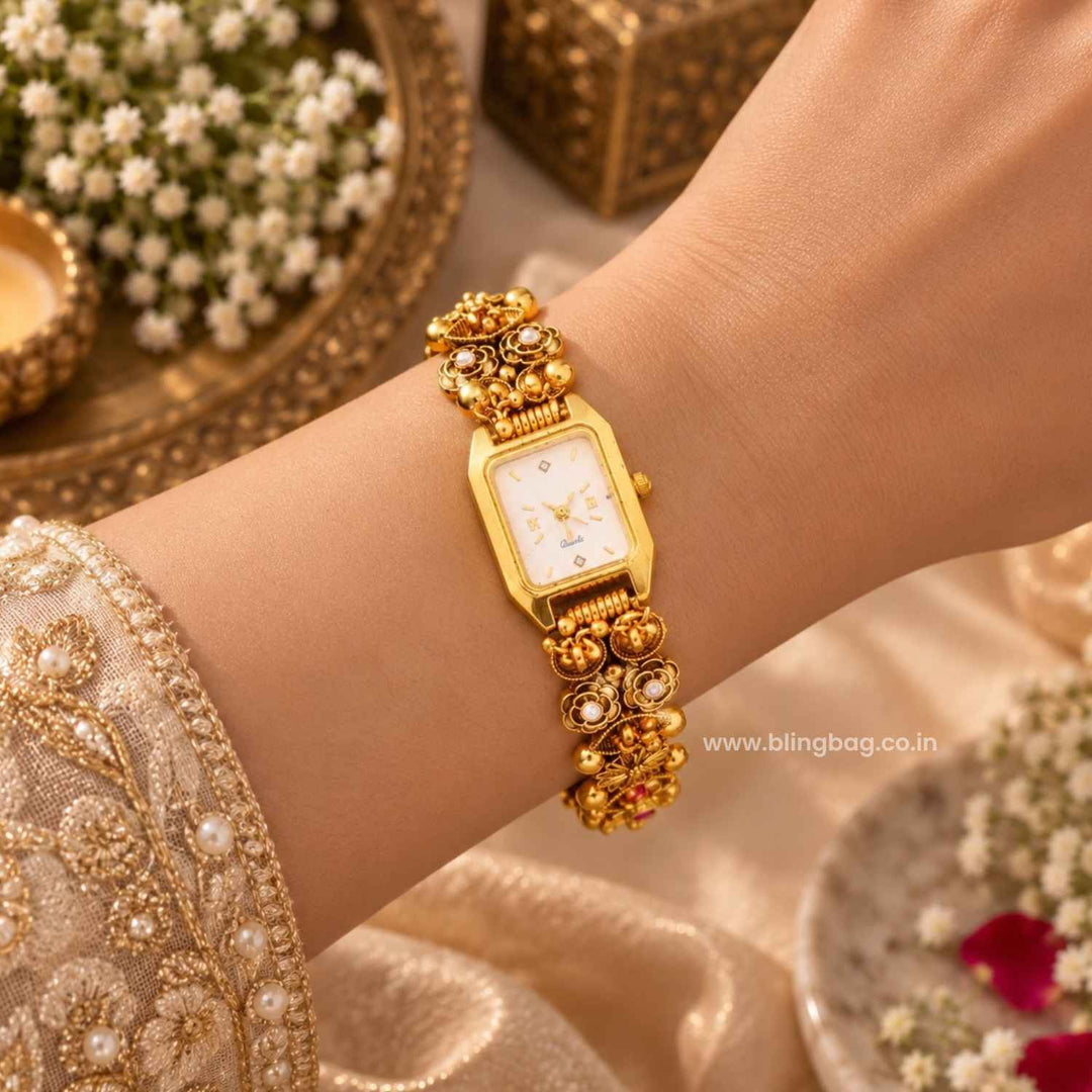 BlingBag Phulwi Roman Kashmiri Watch