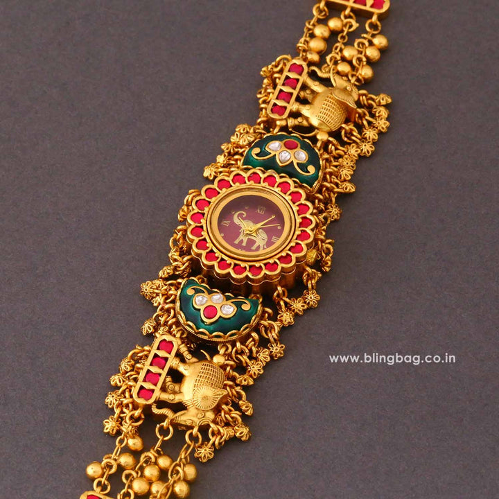 BlingBag Ruby Kavyaani Heritage Watch