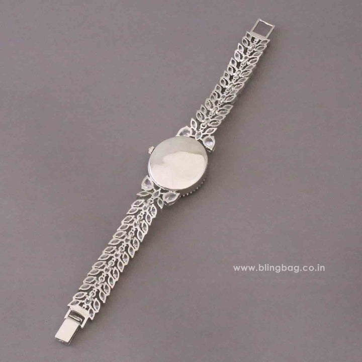 BlingBag Silver Annaa Zirconia Watch