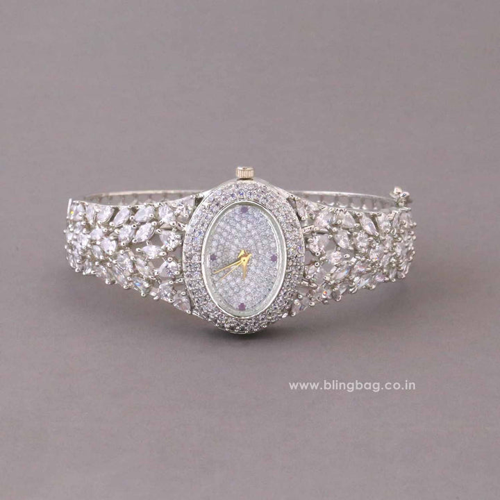 BlingBag Silver Ellaie Zirconia Watch I
