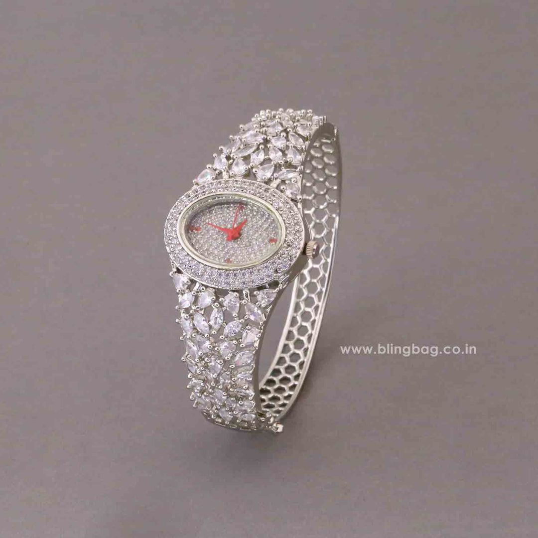 BlingBag Silver Ellaie Zirconia Watch II