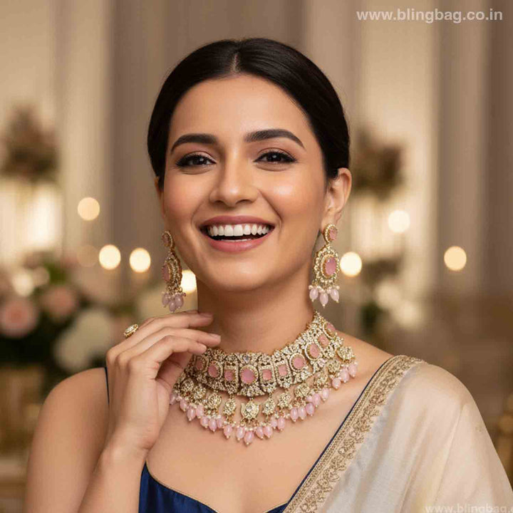Blush Calindra Victorian Jewellery Set - New Arrival