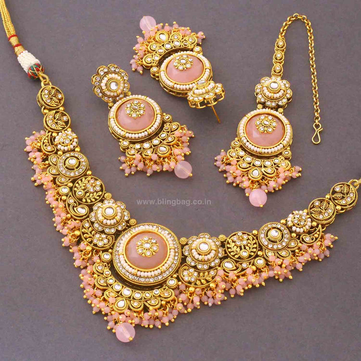 Blush Diyaa Kundan Jewellery Set
