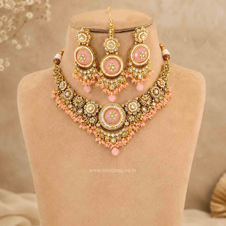 Blush Diyaa Kundan Jewellery Set