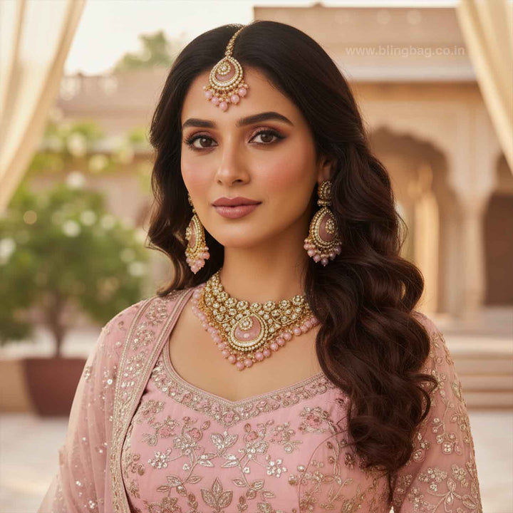 Blush Kavyaa Kundan Jewellery Set