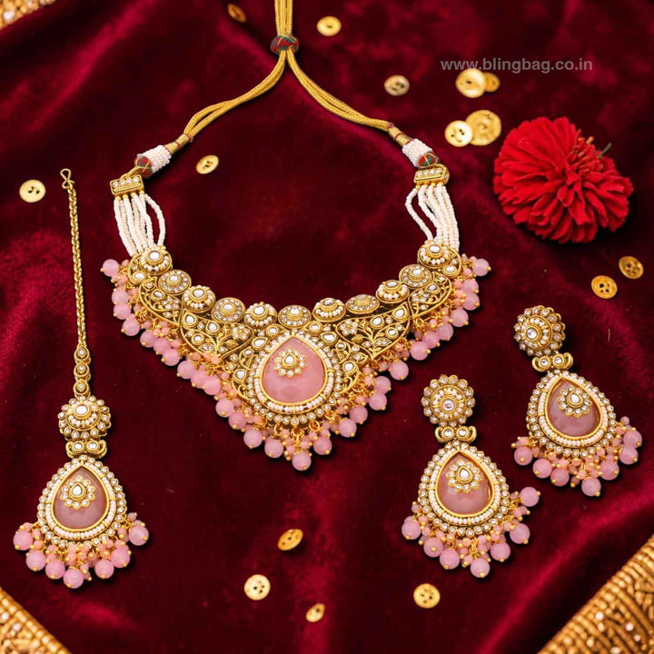 Blush Kavyaa Kundan Jewellery Set