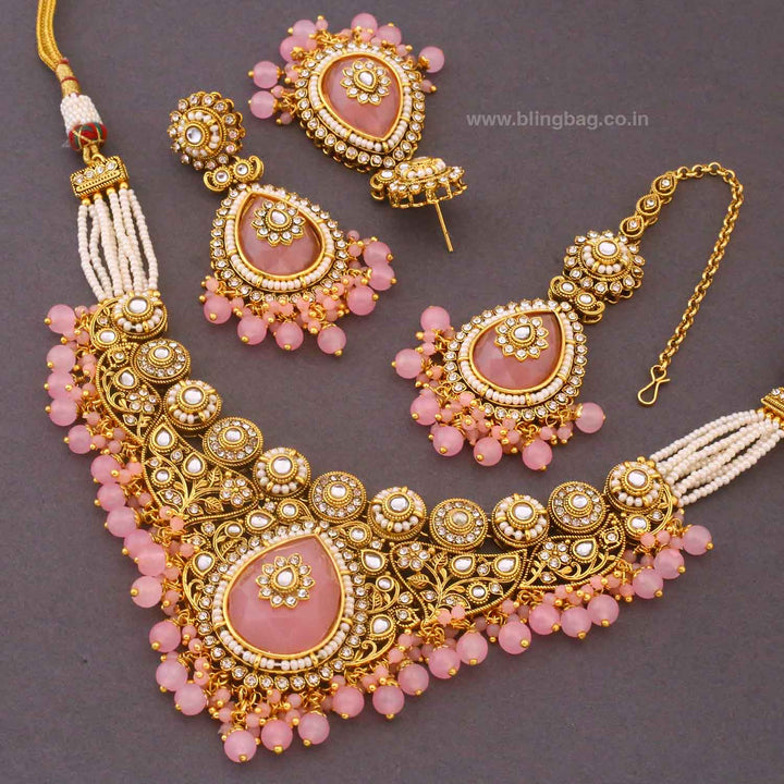 Blush Kavyaa Kundan Jewellery Set