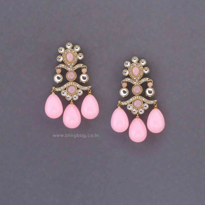 Blush Kumud Danglers