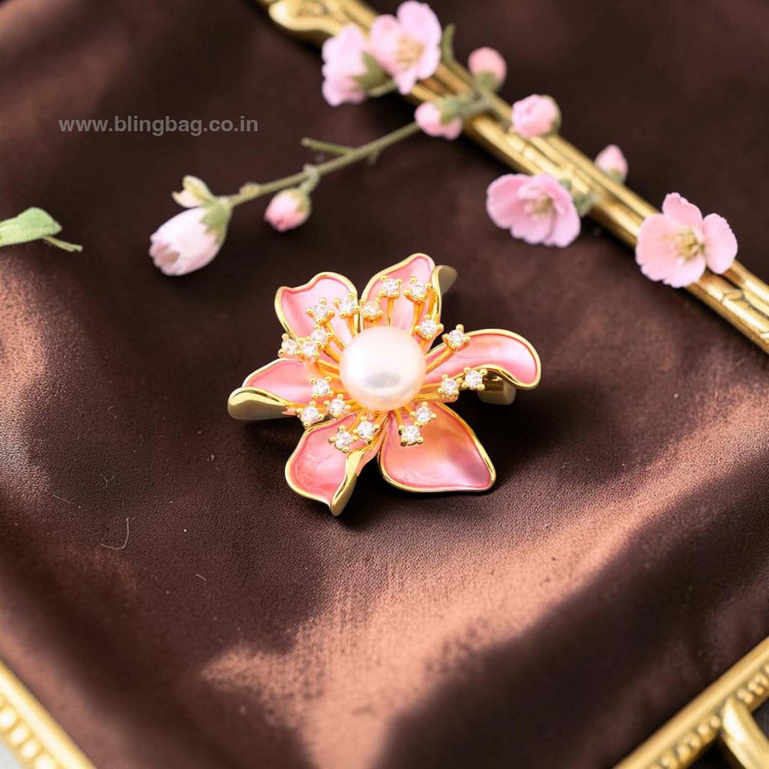 Blush Petal Charm Brooch