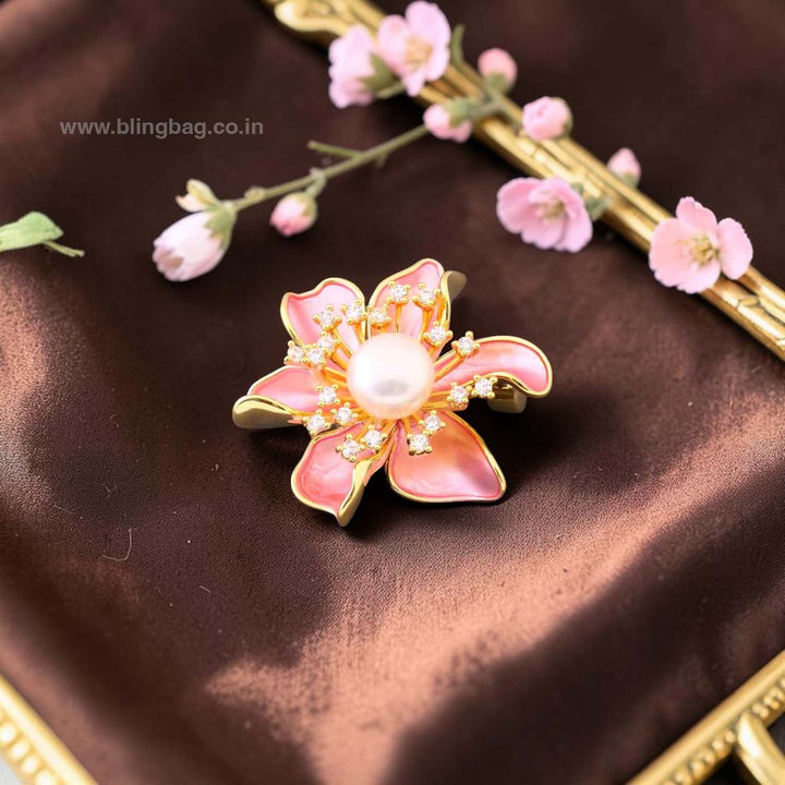 Blush Petal Charm Brooch