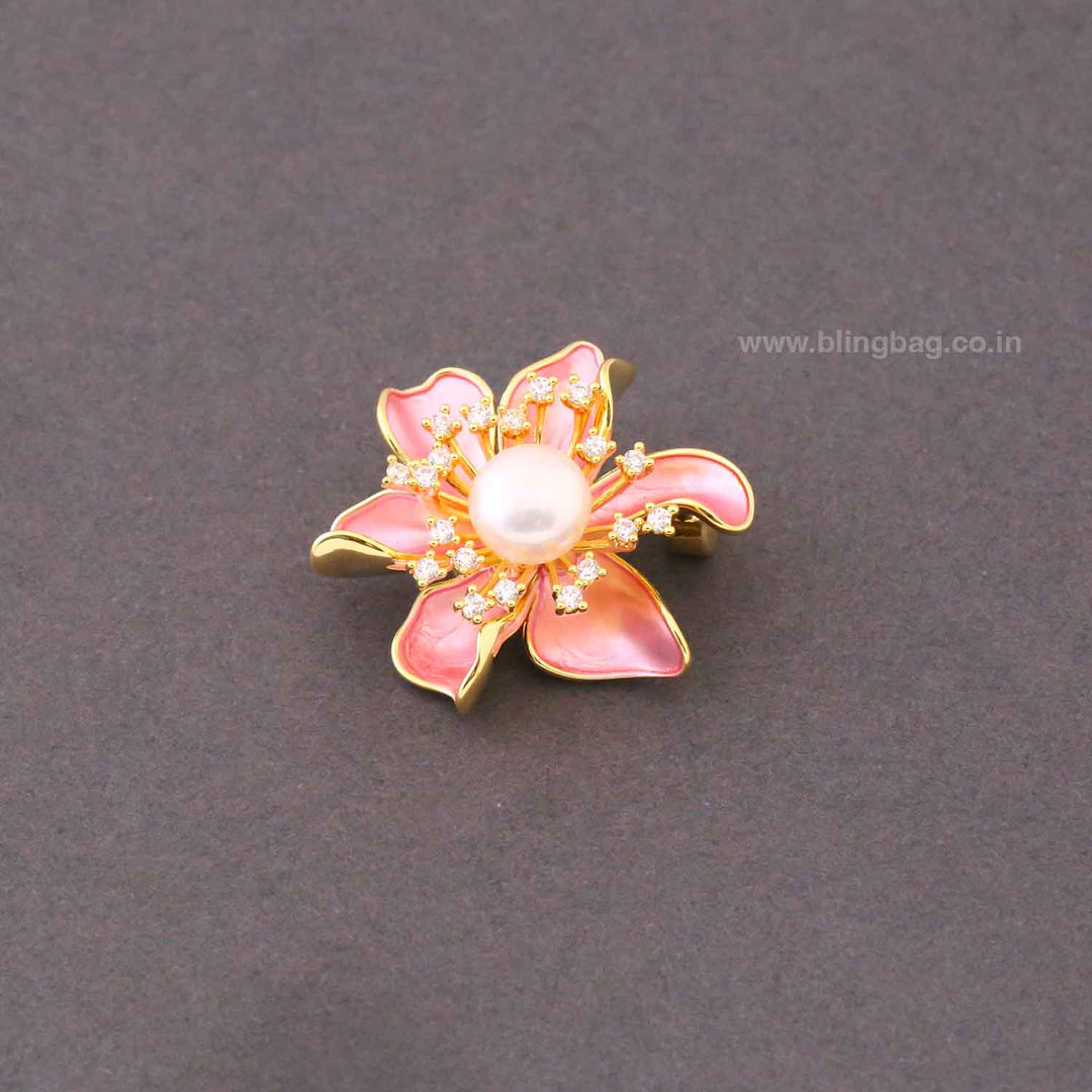 Blush Petal Charm Brooch