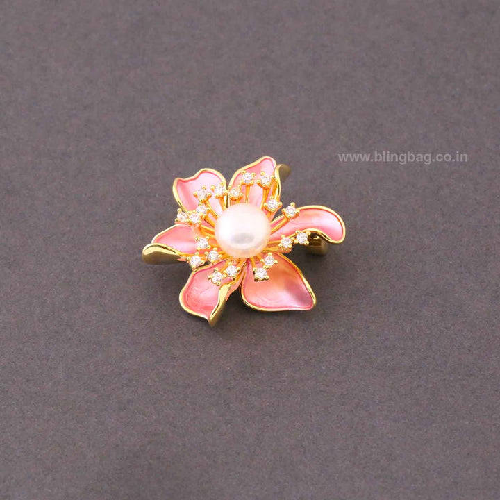 Blush Petal Charm Brooch