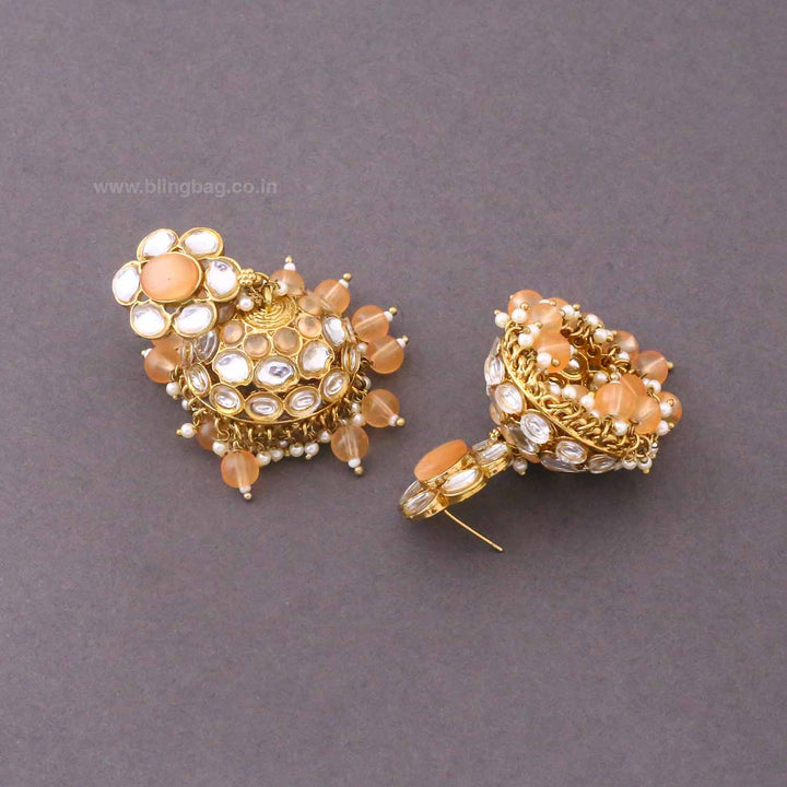 Brown Suweta Jhumkis