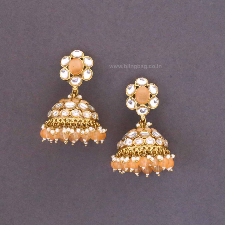 Brown Suweta Jhumkis