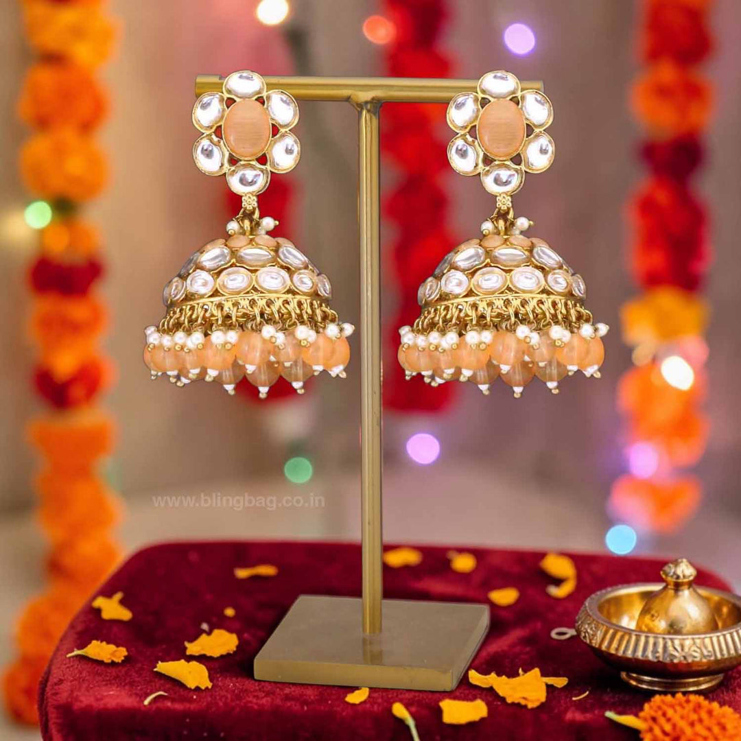 Brown Suweta Jhumkis