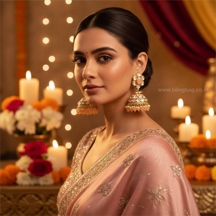Brown Suweta Jhumkis