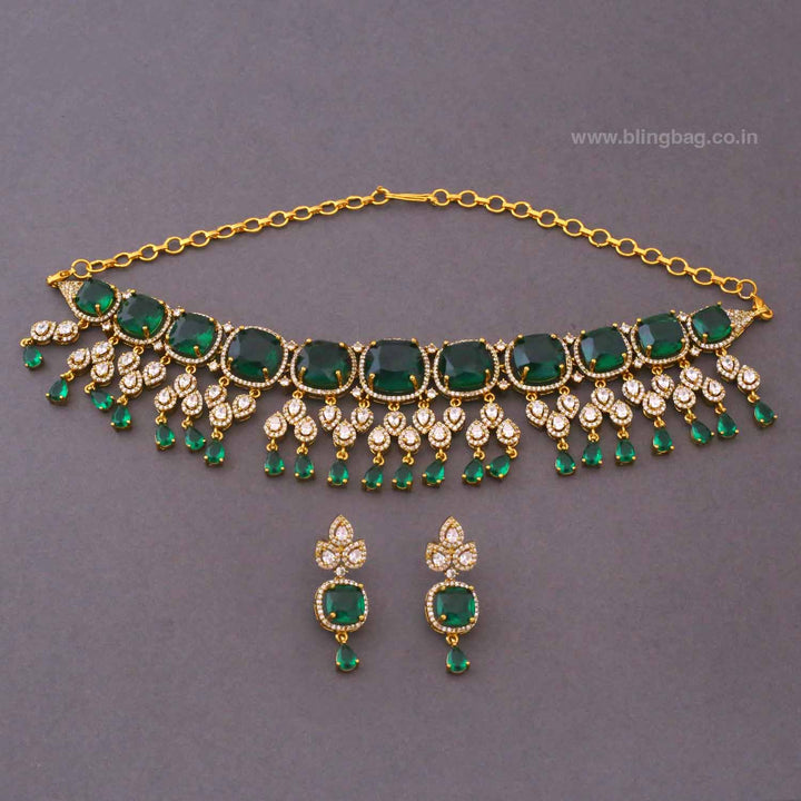 Emerald Aarohiini Victorian Jewellery Set - New Arrival