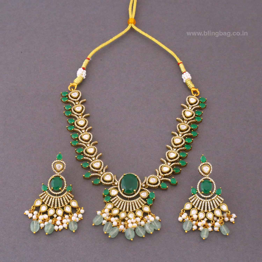 Emerald Aditii Victorian Jewellery Set - New Arrival