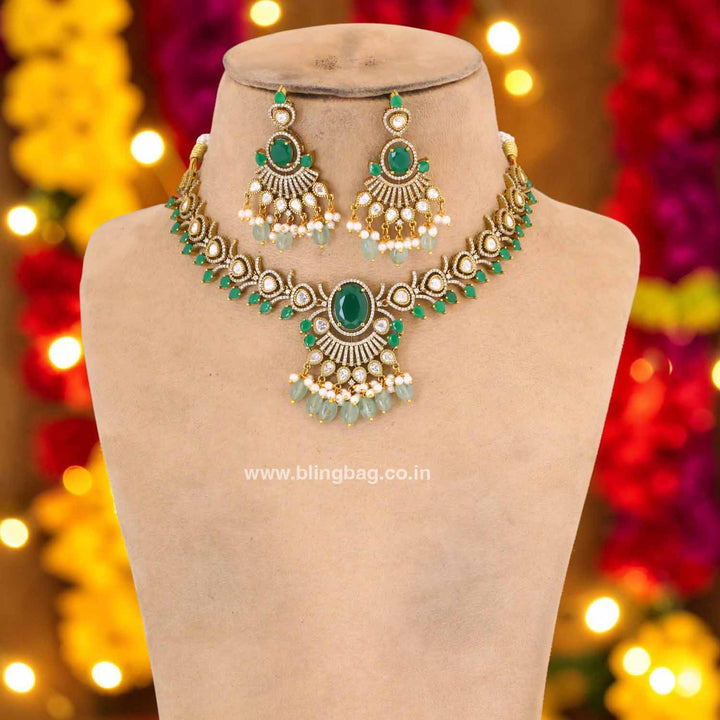 Emerald Aditii Victorian Jewellery Set - New Arrival