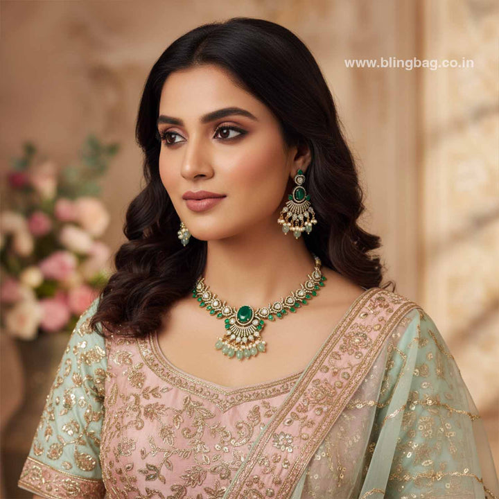 Emerald Aditii Victorian Jewellery Set - New Arrival